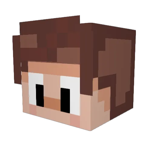 Benmagin Minecraft avatar head, 3D render