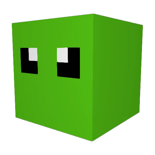 Benmom Minecraft avatar head, 3D render