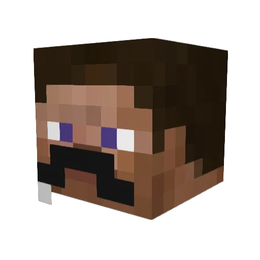 BennetBW Minecraft avatar head, 3D render