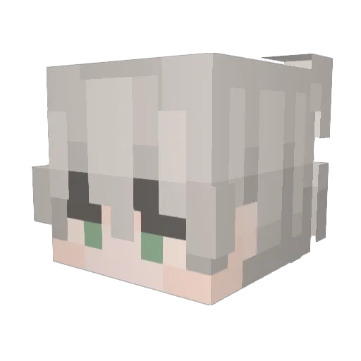 BennettSource Minecraft avatar head, 3D render