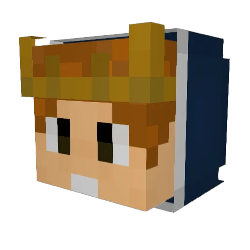 Benni318 Minecraft avatar head, 3D render