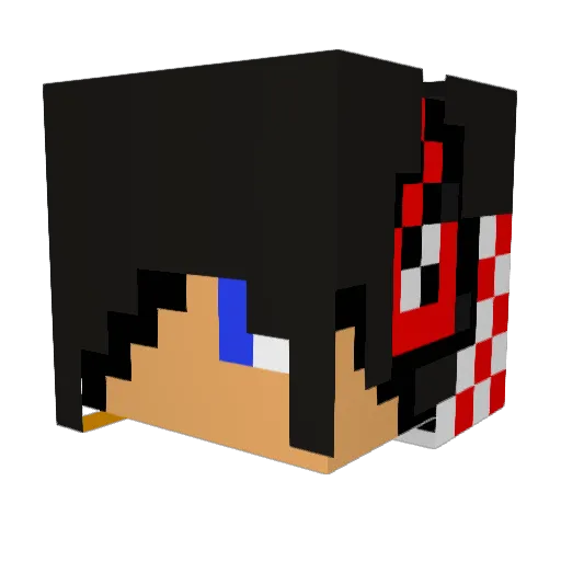 Benni971 Minecraft avatar head, 3D render