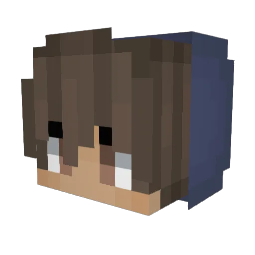 BenniBeatzPvP Minecraft avatar head, 3D render