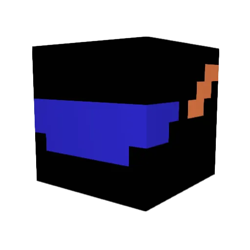 BenniMine Minecraft avatar head, 3D render