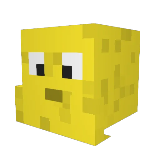 BenniReturns_ Minecraft avatar head, 3D render