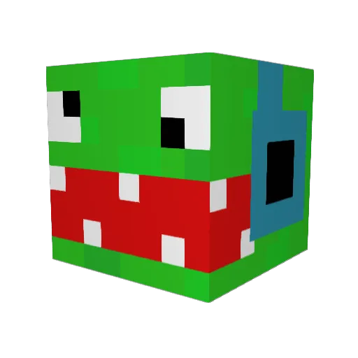 Benni_LetsPlay Minecraft avatar head, 3D render