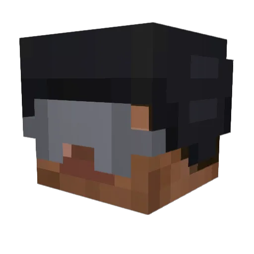 Bennikocht Minecraft avatar head, 3D render