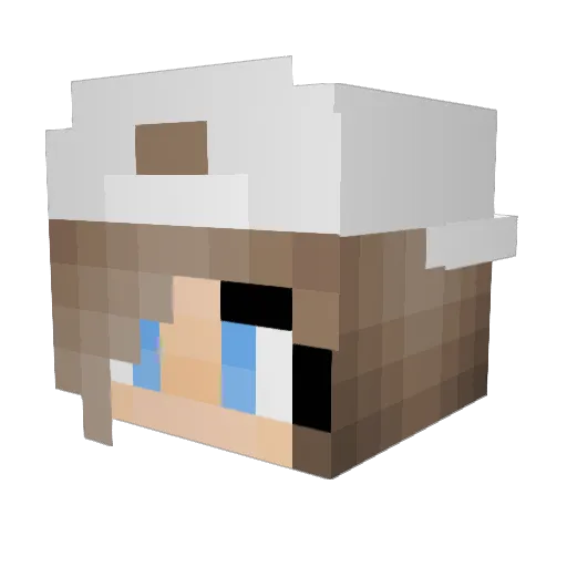 Bennis90 Minecraft avatar head, 3D render