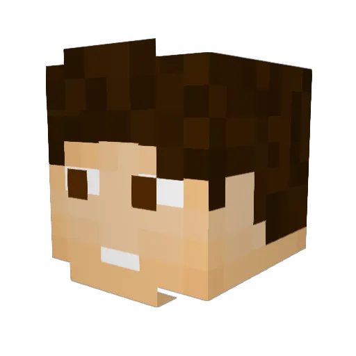 Bennix934 Minecraft avatar head, 3D render