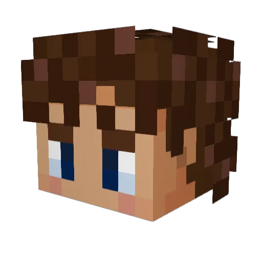 BennnBoyA Minecraft avatar head, 3D render