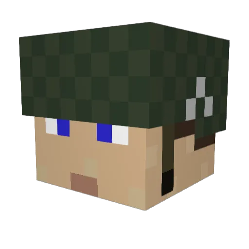 Benny2609 Minecraft avatar head, 3D render