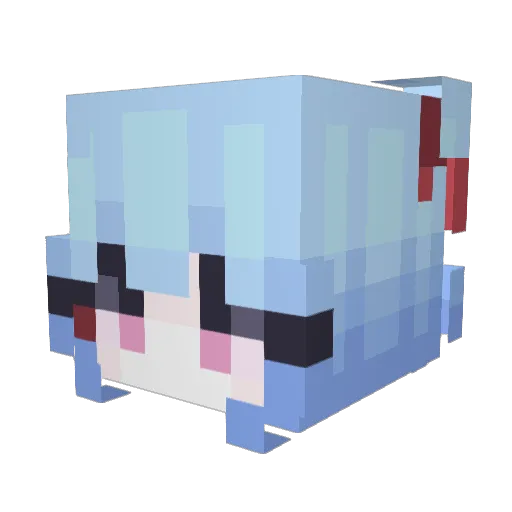 Benny3322 Minecraft avatar head, 3D render