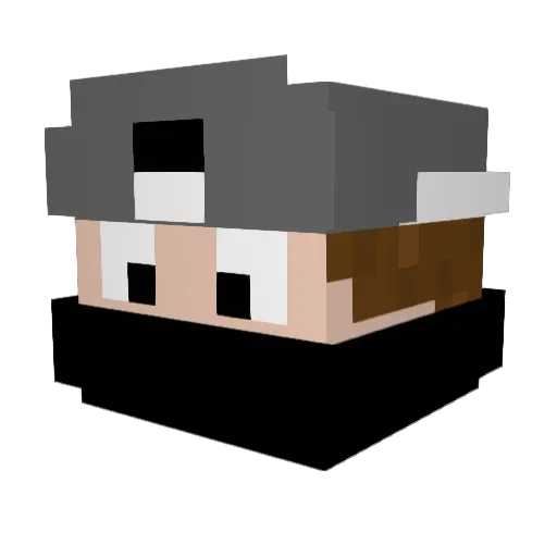 Benny3501 Minecraft avatar head, 3D render