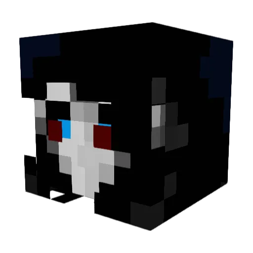 Benny404 Minecraft avatar head, 3D render