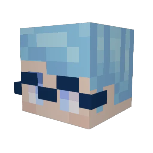BennyBoy962 Minecraft avatar head, 3D render