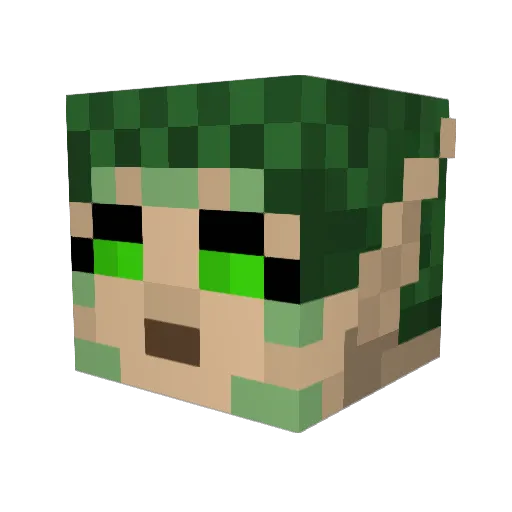 BennyDawnbringer Minecraft avatar head, 3D render