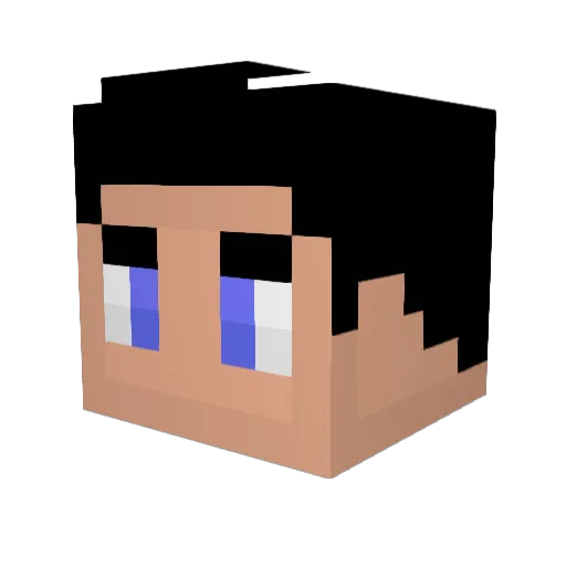BennyDybala Minecraft avatar head, 3D render