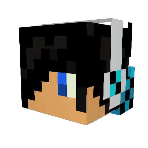 BennyG2002 Minecraft avatar head, 3D render