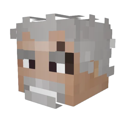 BennyGamesDE Minecraft avatar head, 3D render