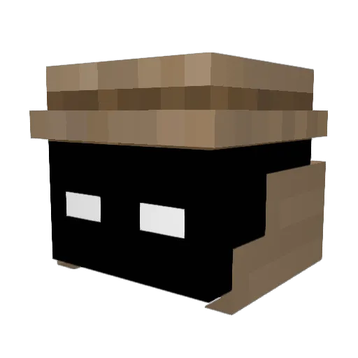 BennyTheHill Minecraft avatar head, 3D render