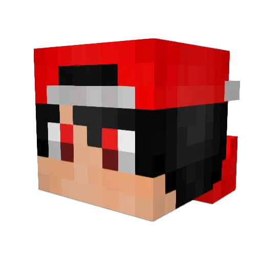 BennyTryg Minecraft avatar head, 3D render
