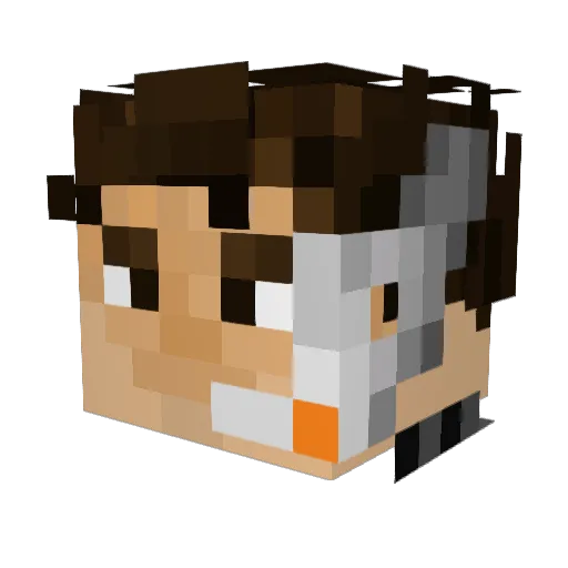 Benny_Siegal Minecraft avatar head, 3D render