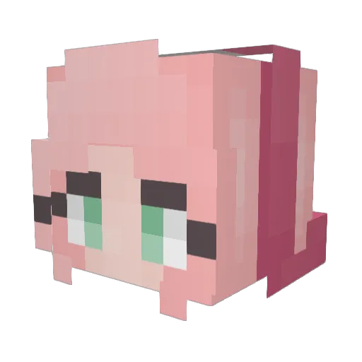 Benny_ooo Minecraft avatar head, 3D render