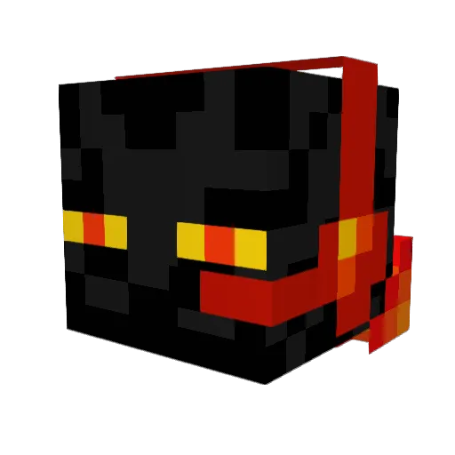 Bennybad Minecraft avatar head, 3D render