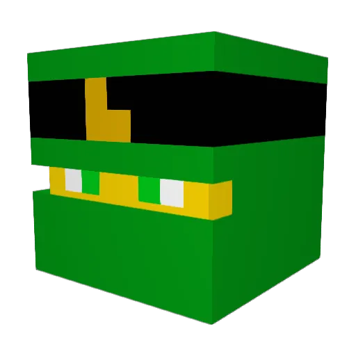 Bennyboy2008 Minecraft avatar head, 3D render