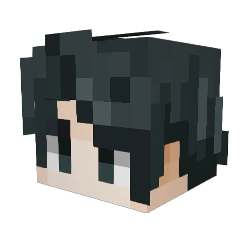 BennyxC Minecraft avatar head, 3D render