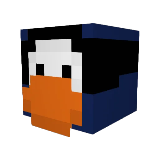 BenoNeno Minecraft avatar head, 3D render