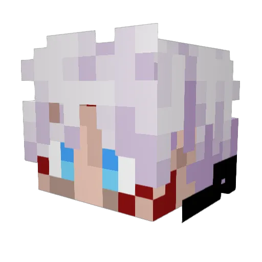 Benogs Minecraft avatar head, 3D render