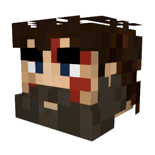 Benolino1 Minecraft avatar head, 3D render