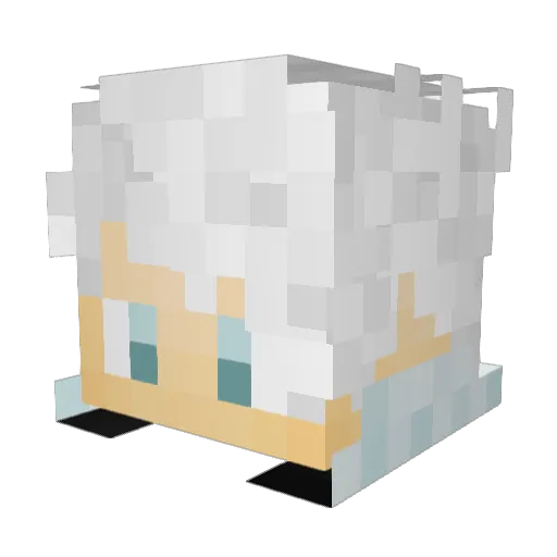 Benpla7z Minecraft avatar head, 3D render