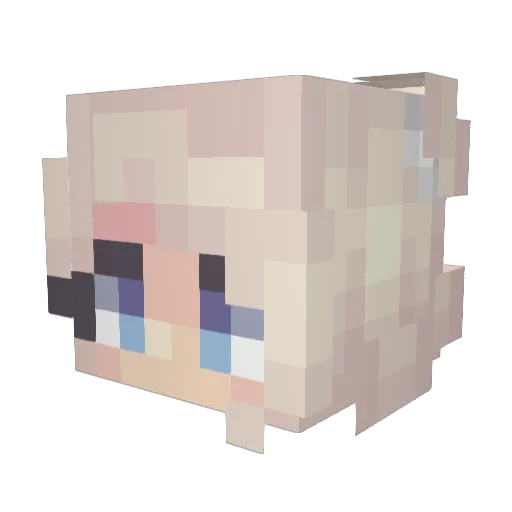 Benpwen Minecraft avatar head, 3D render