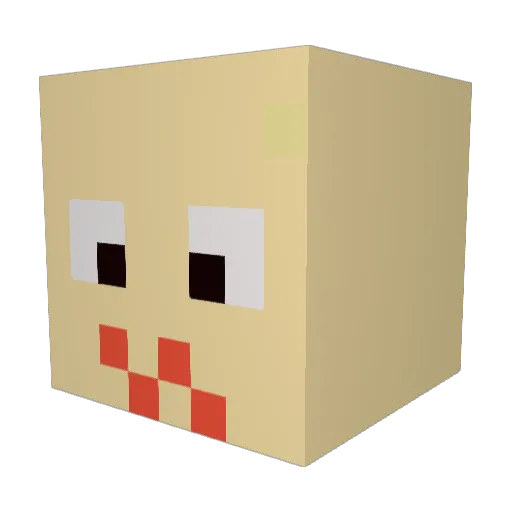Bens1312 Minecraft avatar head, 3D render