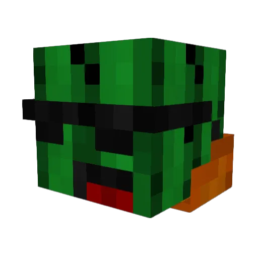 BensFather Minecraft avatar head, 3D render