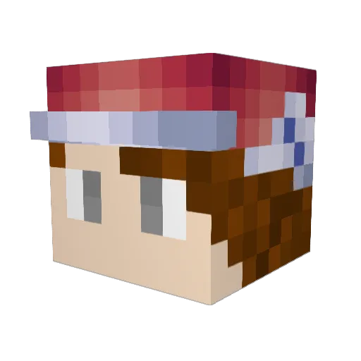 BensLight Minecraft avatar head, 3D render