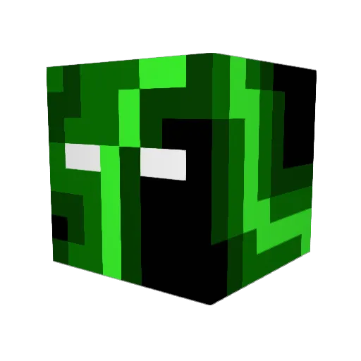 Bensiini Minecraft avatar head, 3D render