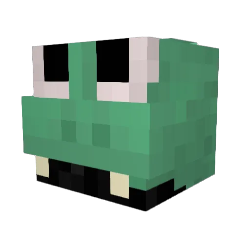 Benskuu Minecraft avatar head, 3D render