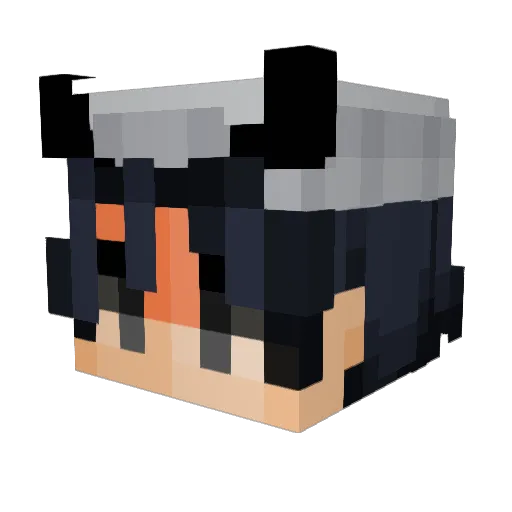Bensky38 Minecraft avatar head, 3D render