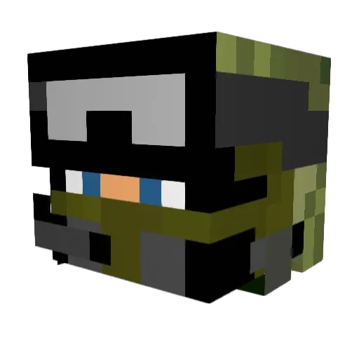 Benson0048 Minecraft avatar head, 3D render