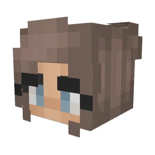 Benson3O Minecraft avatar head, 3D render