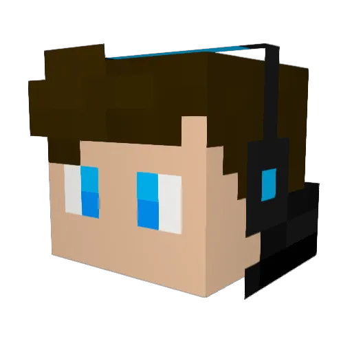 BensonPlayzz Minecraft avatar head, 3D render