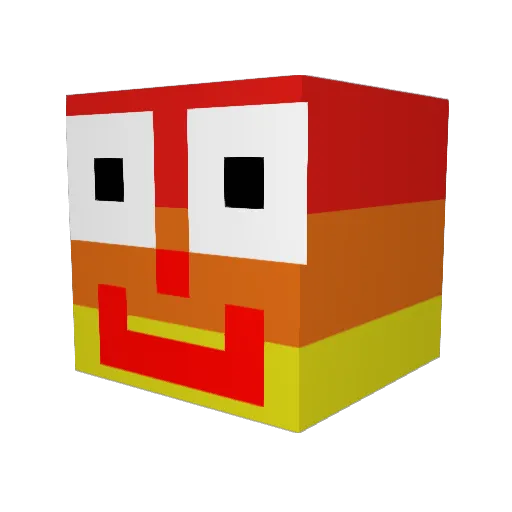 BensonTheSloth Minecraft avatar head, 3D render