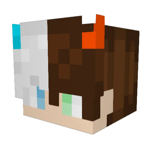 Benste123 Minecraft avatar head, 3D render