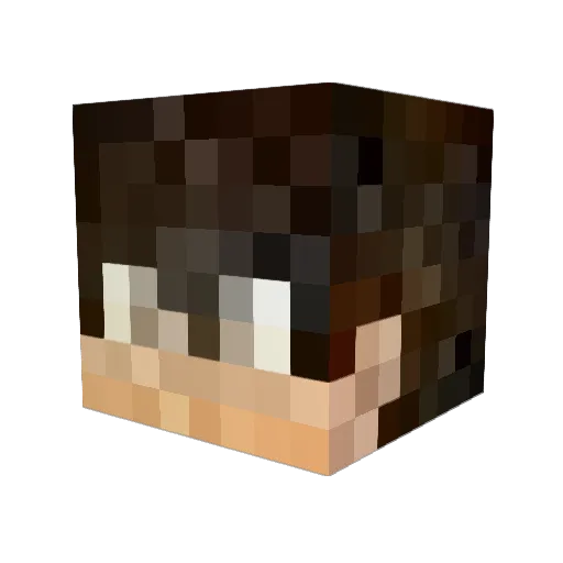 BentGrill Minecraft avatar head, 3D render
