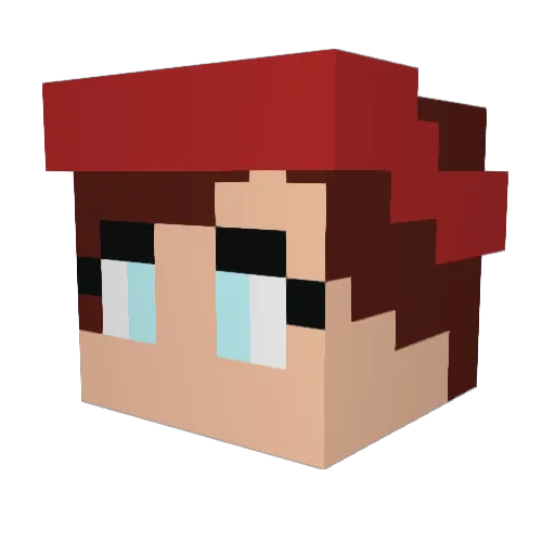Bent_On_Revenge Minecraft avatar head, 3D render