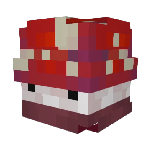 Bent_spork Minecraft avatar head, 3D render