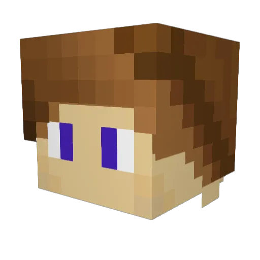BenteJulaSent Minecraft avatar head, 3D render